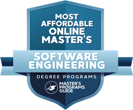 Most Affordable Online Master's Badge, Software Engineering