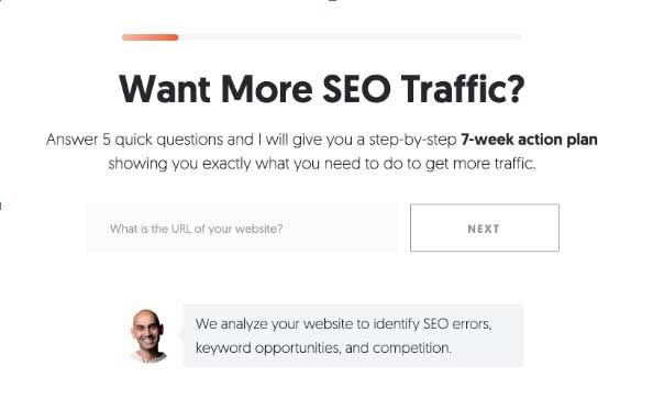 SEO graphic with an example of traffic.